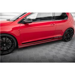 Maxton - SET DES DIFFUSEUR DES BAS DE CAISSE VW GOLF Mk7 GTI CLUBSPORT Rouge