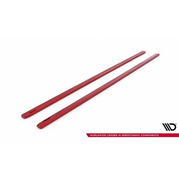 Maxton - SET DES DIFFUSEUR DES BAS DE CAISSE VW GOLF Mk7 GTI CLUBSPORT Rouge