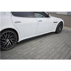 Maxton - SET DES DIFFUSEUR DES BAS DE CAISSE MASERATI QUATTROPORTE MK5 FACELIFT Noir Brillant