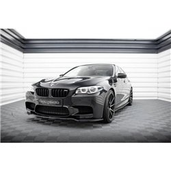 Maxton - LAME DU PARE-CHOCS AVANT / SPLITTER BMW M5 F10/ F11 Noir Brillant