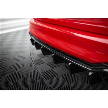 Maxton - Rajout Du Pare-Chocs Arriere Audi RS4 B9 / B9 Facelift Noir Brillant