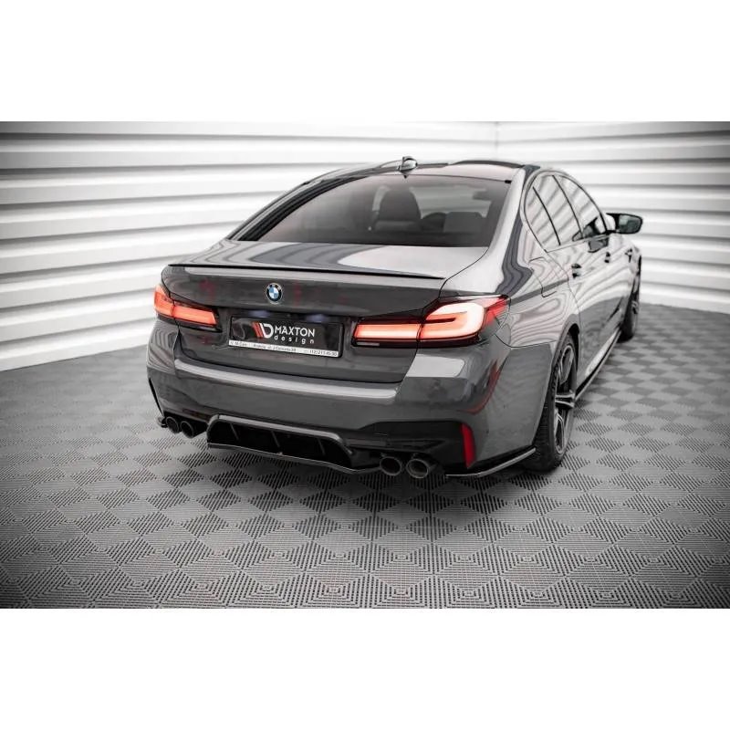 Maxton - Arriere Splitter BMW M5 F90 Noir Brillant