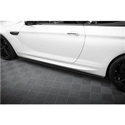 Maxton - Rajouts Des Bas De Caisse BMW M6 / 6 M-Pack Coupe / Cabriolet F06 / F13 / F12 Noir Brillant