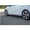 Maxton - SET DES DIFFUSEUR DES BAS DE CAISSE Volkswagen Polo GTI / R-line Mk6 Noir Brillant