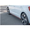 Maxton - SET DES DIFFUSEUR DES BAS DE CAISSE Volkswagen Polo GTI / R-line Mk6 Noir Brillant