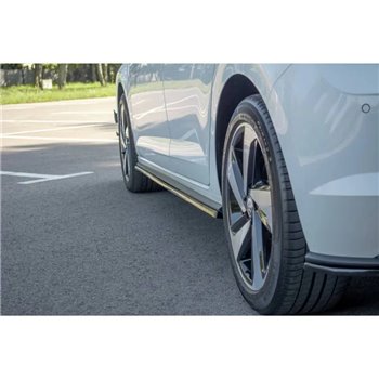 Maxton - SET DES DIFFUSEUR DES BAS DE CAISSE Volkswagen Polo GTI / R-line Mk6 Noir Brillant