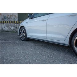 Maxton - SET DES DIFFUSEUR DES BAS DE CAISSE Volkswagen Polo GTI / R-line Mk6 Noir Brillant