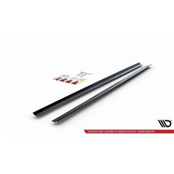 Maxton - SET DES DIFFUSEUR DES BAS DE CAISSE Volkswagen Polo GTI / R-line Mk6 Noir Brillant