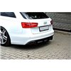 Maxton - Diffuseur Arriere & Lame Du Pare-Chocs Arriere Audi A6 S-Line C7 (d'échappement 1x2)