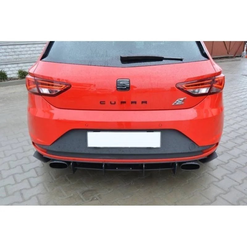 Maxton - SEAT LEON III CUPRA DIFFUSEUR ARRIERE & LAME DU PARE CHOCS ARRIERE