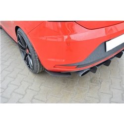 Maxton - SEAT LEON III CUPRA DIFFUSEUR ARRIERE & LAME DU PARE CHOCS ARRIERE 