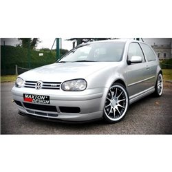 Maxton - Lame Pare-Chocs Avant VW GOLF IV (25TH RAJOUT AVANT) Carbone Look