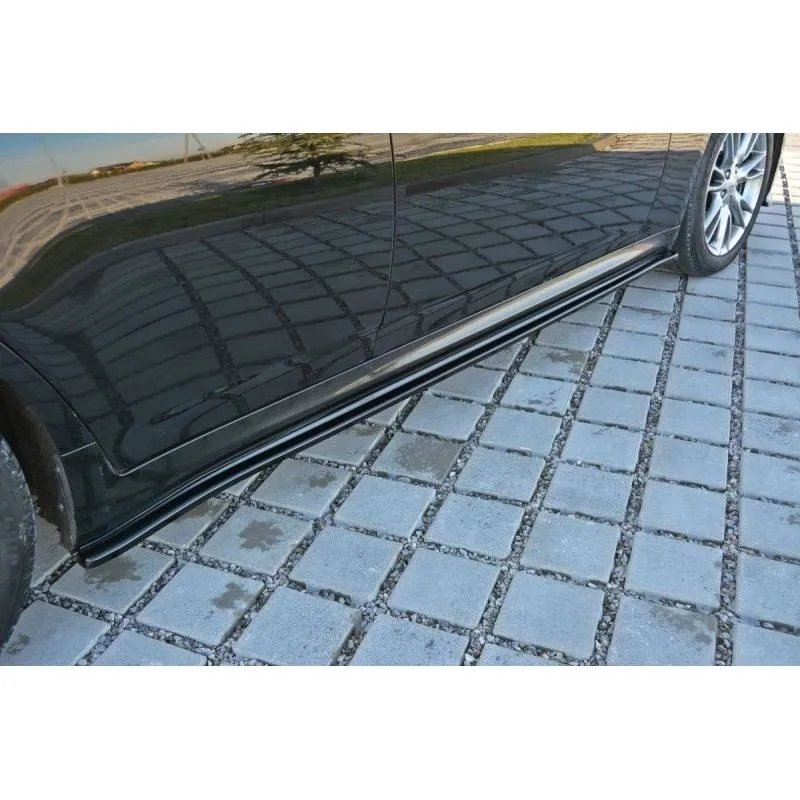Maxton - RAJOUTS DES BAS DE CAISSE POUR Infiniti G37 Sedan Noir Brillant