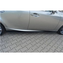 Maxton - RAJOUTS DES BAS DE CAISSE POUR Lexus IS Mk3/ Mk3 Facelift Noir Brillant