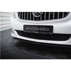 Maxton - Lame Du Pare-Chocs Avant V.3 Mercedes-Benz V-Class W447 Noir Brillant