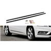 Maxton - RAJOUTS DES BAS DE CAISSE POUR Volkswagen Passat R-Line B7 Noir Brillant