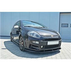 Maxton - Lame Du Pare-Chocs Avant Abarth Punto Evo Noir Brillant