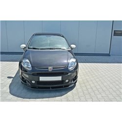 Maxton - Lame Du Pare-Chocs Avant Abarth Punto Evo Noir Brillant