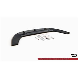 Maxton - Lame Du Pare-Chocs Avant Abarth Punto Evo Noir Brillant