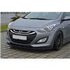 Maxton - LAME DU PARE-CHOCS AVANT Hyundai i30 mk.2 Noir Brillant