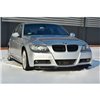Maxton - LAME DU PARE-CHOCS AVANT V.1 BMW 3 E90 MPACK Noir Brillant
