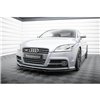 Maxton - Lame Du Pare-Chocs Avant V.1 Audi TT S / TT S-Line 8J Facelift Noir Brillant