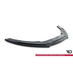 Maxton - Lame Du Pare-Chocs Avant V.1 Audi TT S / TT S-Line 8J Facelift Noir Brillant