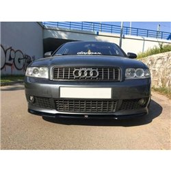 Maxton - LAME DU PARE-CHOCS AVANT V.1 Audi A4 S-Line B6 Noir Brillant