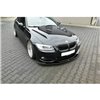 Maxton - LAME DU PARE-CHOCS AVANT V.1 BMW 3 E92 M-PACK FACELIFT Noir Brillant