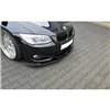 Maxton - LAME DU PARE-CHOCS AVANT V.1 BMW 3 E92 M-PACK FACELIFT Noir Brillant