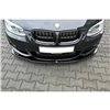 Maxton - LAME DU PARE-CHOCS AVANT V.1 BMW 3 E92 M-PACK FACELIFT Noir Brillant