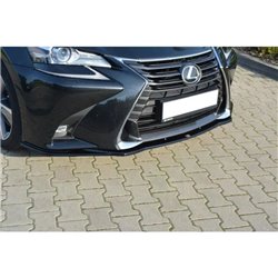Maxton - LAME DU PARE-CHOCS AVANT V.1 Lexus GS Mk4 Facelift Noir Brillant