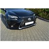 Maxton - LAME DU PARE-CHOCS AVANT V.1 Lexus GS Mk4 Facelift Noir Brillant