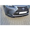 Maxton - LAME DU PARE-CHOCS AVANT V.1 Lexus NX Mk1 Noir Brillant