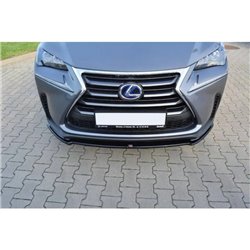 Maxton - LAME DU PARE-CHOCS AVANT V.1 Lexus NX Mk1 Noir Brillant
