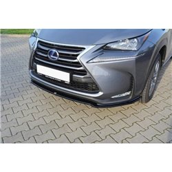 Maxton - LAME DU PARE-CHOCS AVANT V.1 Lexus NX Mk1 Noir Brillant