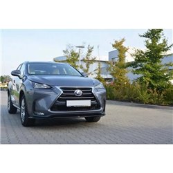 Maxton - LAME DU PARE-CHOCS AVANT V.1 Lexus NX Mk1 Noir Brillant
