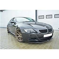 Maxton - LAME DU PARE-CHOCS AVANT V.1 BMW M6 E63 Noir Brillant