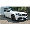Maxton - LAME DU PARE-CHOCS AVANT V.1 Mercedes C-Class C205 63AMG Coupe Noir Brillant