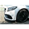 Maxton - LAME DU PARE-CHOCS AVANT V.1 Mercedes C-Class C205 63AMG Coupe Noir Brillant