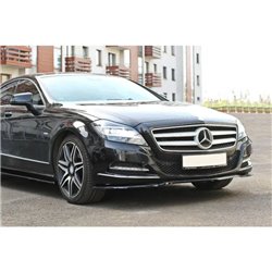 Maxton - Lame Du Pare-Chocs Avant Mercedes-Benz CLS C218 Noir Brillant