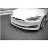 Maxton - LAME DU PARE-CHOCS AVANT V.1 Tesla Model S Facelift Noir Brillant