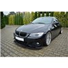 Maxton - LAME DU PARE-CHOCS AVANT V.2 BMW 3 E92 M-PACK FACELIFT Noir Brillant