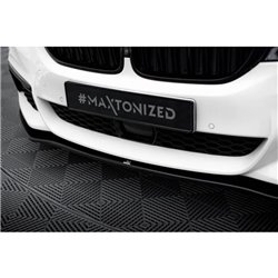 Maxton - Lame Du Pare-Chocs Avant V.2 BMW 5 M-Pack / M550d / M550i G30/ G31 M-Pack Noir Brillant