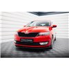Maxton - Lame Du Pare-Chocs Avant V.2 Skoda Rapid Noir Brillant