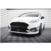 Maxton - Lame De Pare-Chocs Avant V.3 Ford Fiesta Mk8 ST / ST-Line Noir Brillant