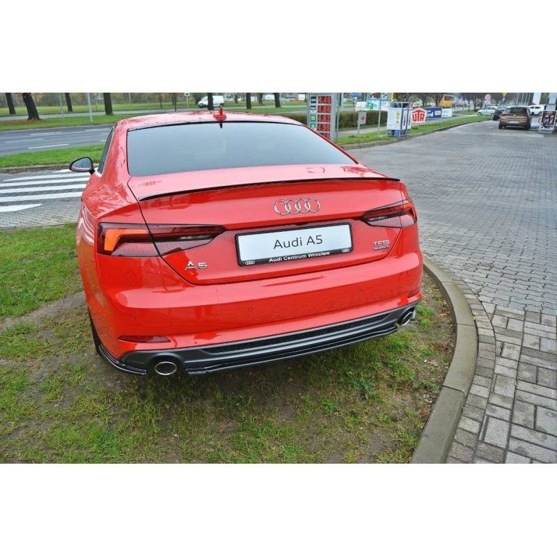 Maxton - Arriere Splitter Audi A5 F5 S-Line (sans barres verticales)