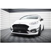 Maxton - Lame Du Pare-Chocs Avant V.2 Ford Fiesta Mk8 ST / ST-Line Noir Brillant