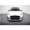 Maxton - Lame Du Pare-Chocs Avant V.2 Ford Fiesta Mk8 ST / ST-Line Noir Brillant