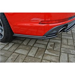 Maxton - LAME DU PARE CHOCS ARRIERE Audi A4 B9 S-Line Noir Brillant